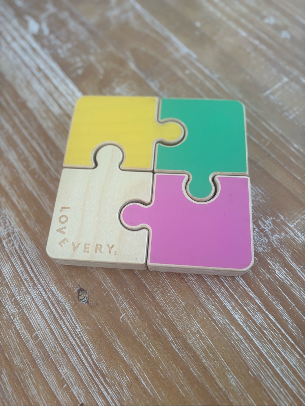 LOVEVERY Wooden Puzzle Block